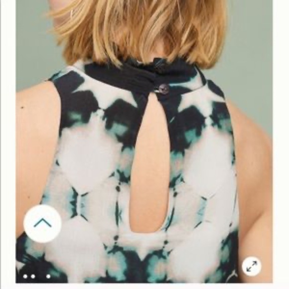 Anthropologie, Laura Segal / Clamp-Dye Sleeveless Silk Dress / Size XS - Picture 7 of 9